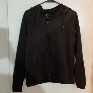 Nike men’s black zip up sweater